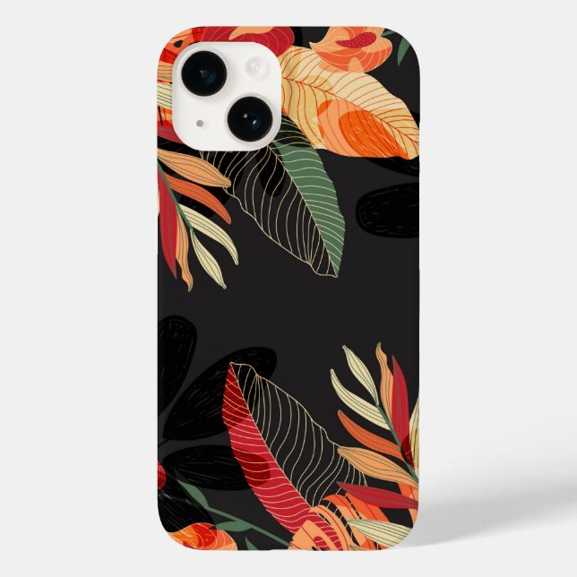 Apple iPhone 14 Case-Tropical Palm  Case-Mate iPhone Case (Back)