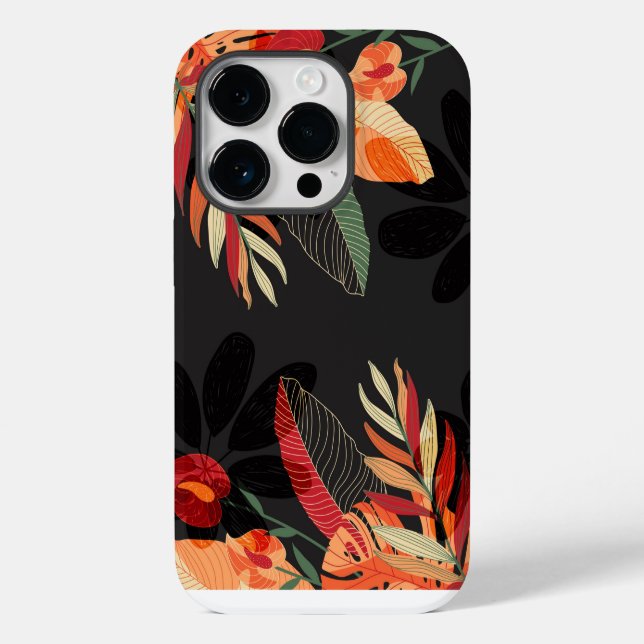 Apple iPhone 14 Pro Case-Tropical Palm  Case-Mate iPhone Case (Back)