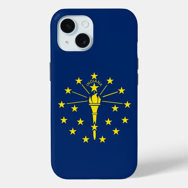 Apple iPhone 15 Case-Mate Indiana flag Case (Back)