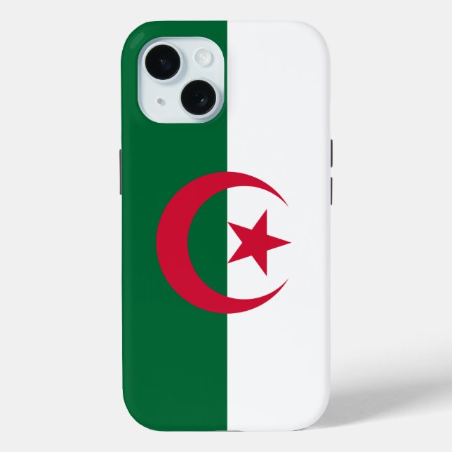 Apple iPhone 15 Case-Mate with Algeria flag Case (Back)