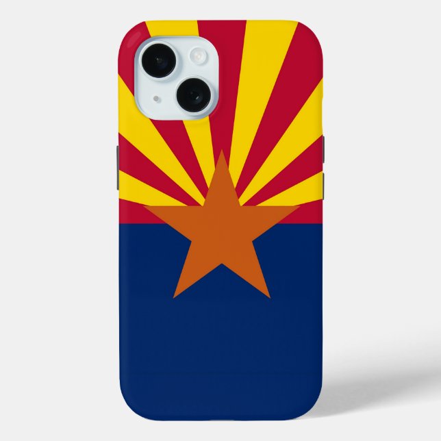 Apple iPhone 15 Case-Mate with Arizona flag Case (Back)