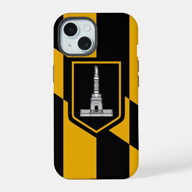 Apple iPhone 15 Case-Mate with Baltimore flag Case (Back)