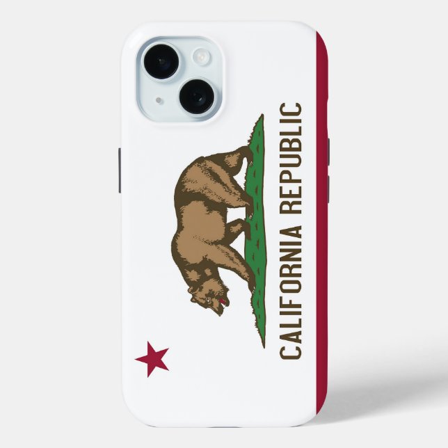 Apple iPhone 15 Case-Mate with California flag Case-Mate iPhone Case (Back)
