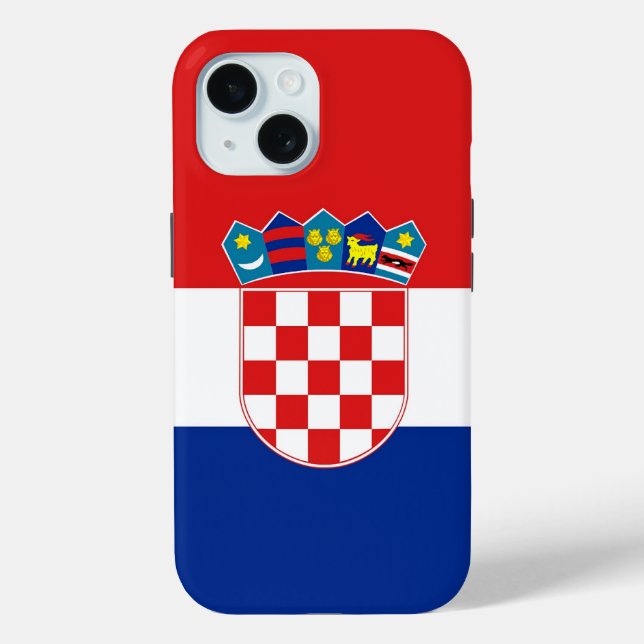 Apple iPhone 15 Case-Mate with Croatia flag Case (Back)