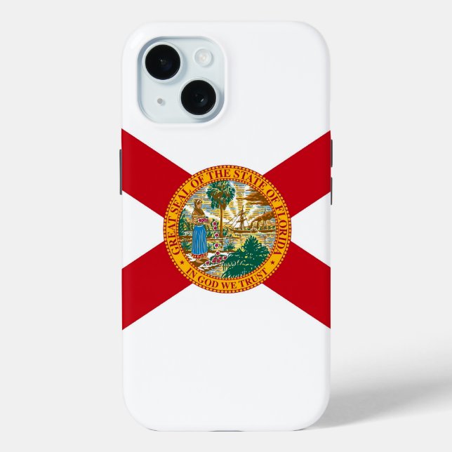 Apple iPhone 15 Case-Mate with Florida flag Case-Mate iPhone Case (Back)