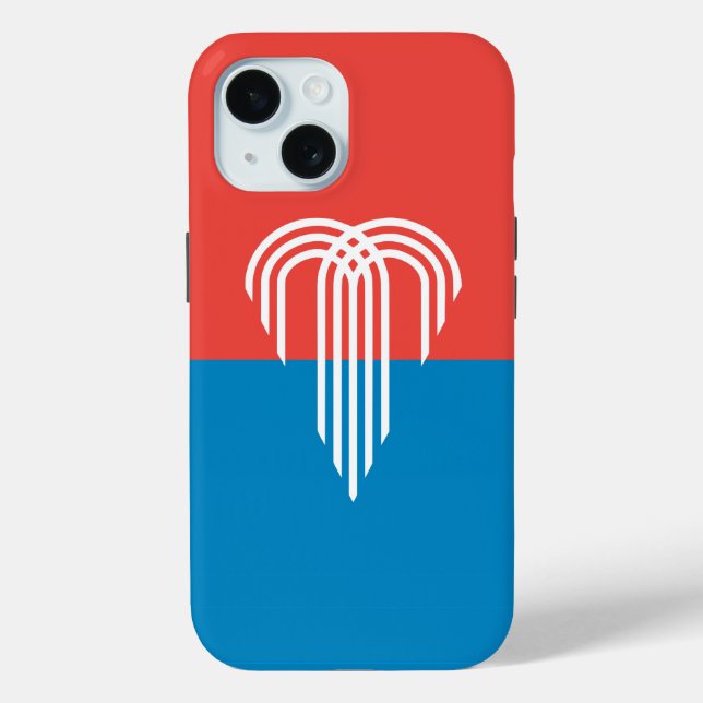 Apple iPhone 15 Case-Mate with Kansas City flag Case-Mate iPhone Case (Back)