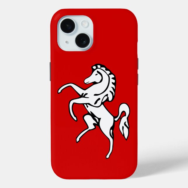 Apple iPhone 15 Case-Mate with Kent County flag Case-Mate iPhone Case (Back)