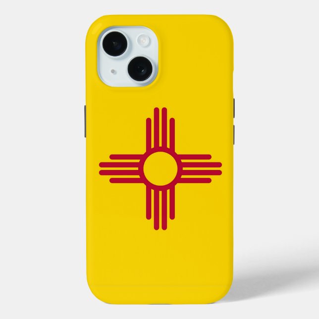 Apple iPhone 15 Case-Mate with New Mexico flag Case-Mate iPhone Case (Back)
