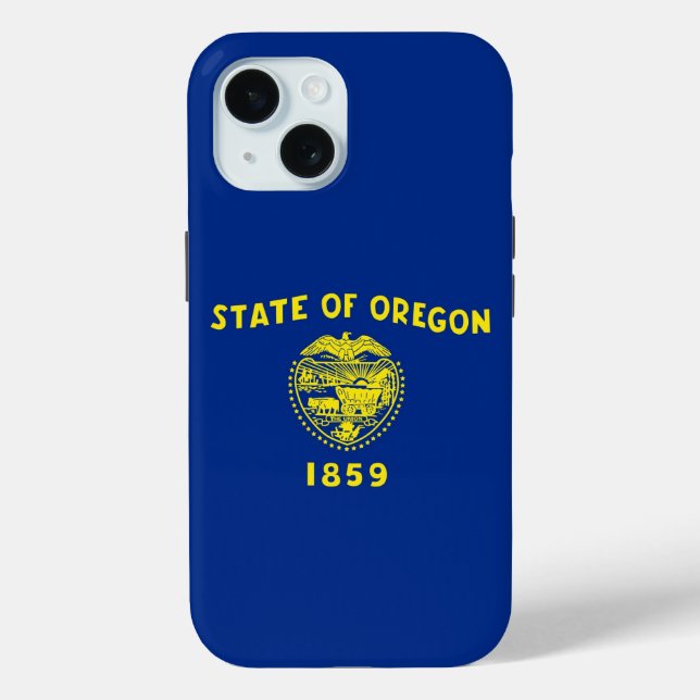 Apple iPhone 15 Case-Mate with Oregon flag Case (Back)