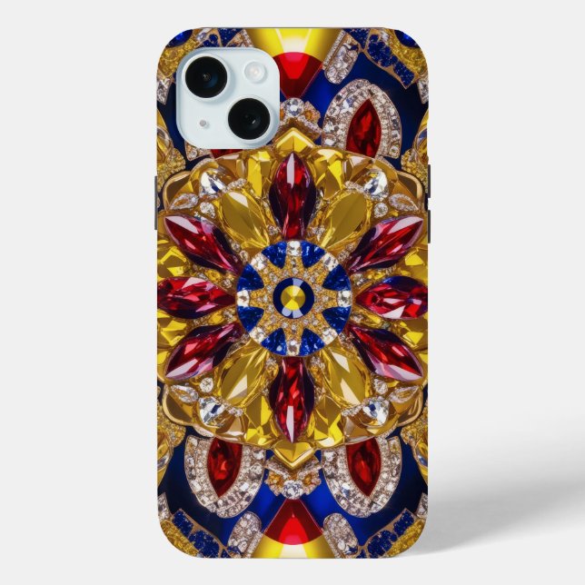 Apple iPhone 15 Plus Case, Colombia colours Case-Mate iPhone Case (Back)