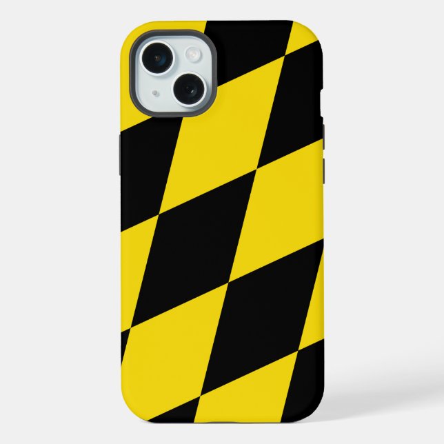 Apple iPhone 15 Plus Case, Munich flag Case (Back)