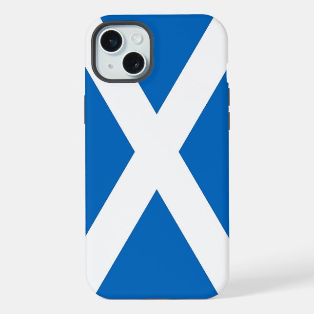 Apple iPhone 15 Plus Case, Scotland flag Case (Back)