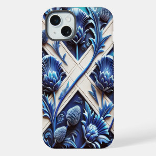 Apple iPhone 15 Plus Case, Scottish Thistles Case
