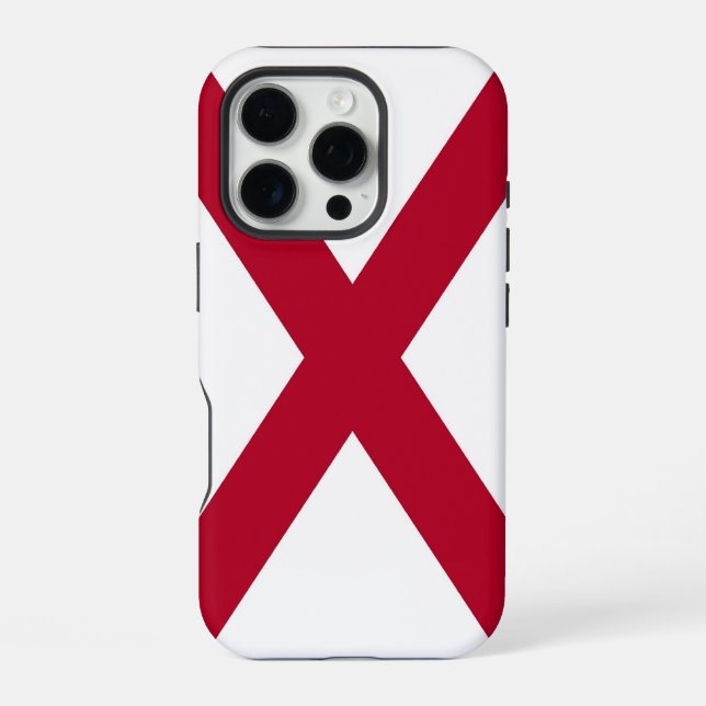Apple iPhone 15 Pro Case-Mate, Alabama flag Case (Back)