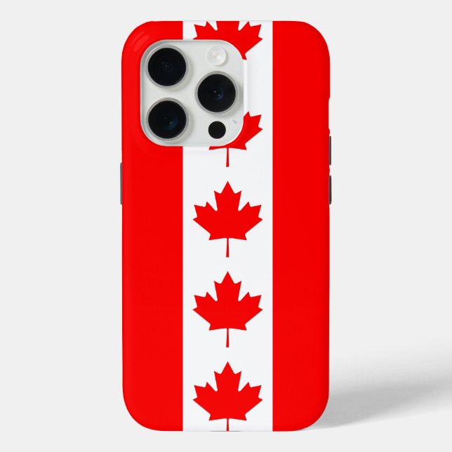 Apple iPhone 15 Pro Case-Mate, Canada flag Case-Mate iPhone Case (Back)
