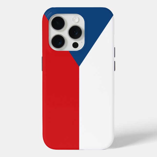 Apple iPhone 15 Pro Case-Mate, Czechia flag Case-Mate iPhone Case (Back)