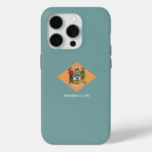 Apple iPhone 15 Pro Case-Mate, Delaware flag Case
