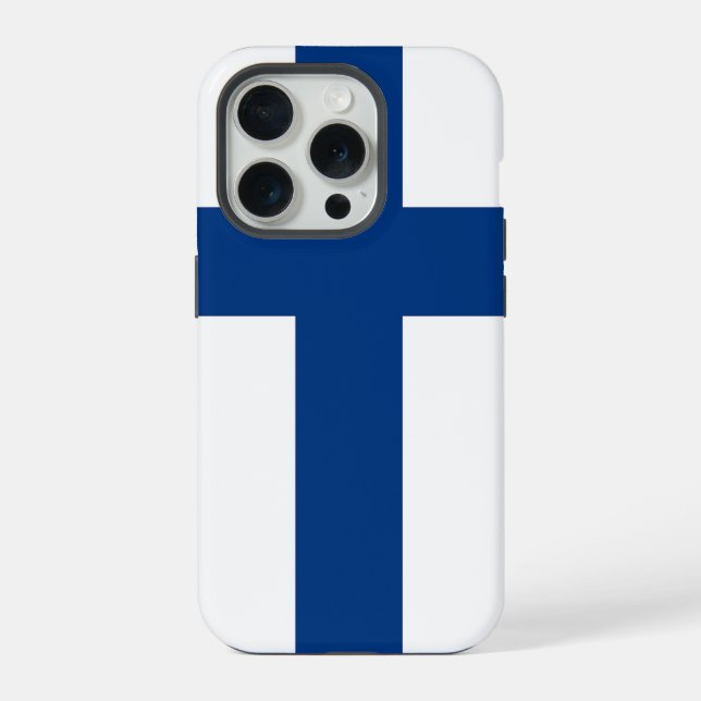 Apple iPhone 15 Pro Case-Mate, Finland flag Case (Back)
