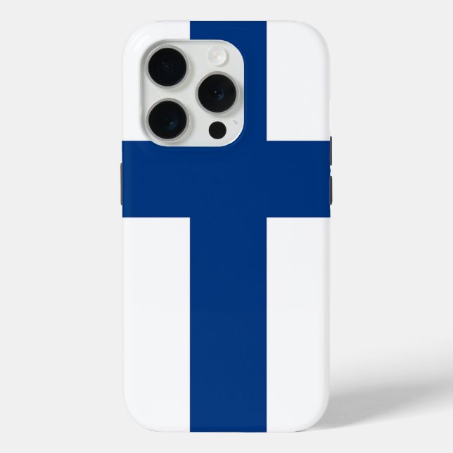 Apple iPhone 15 Pro Case-Mate, Finland flag Case-Mate iPhone Case (Back)