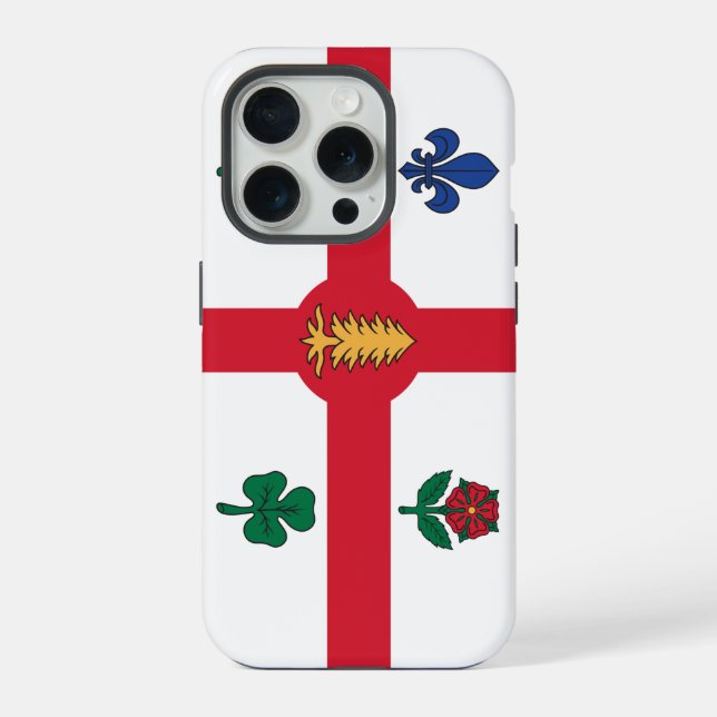 Apple iPhone 15 Pro Case-Mate, Montreal flag Case (Back)
