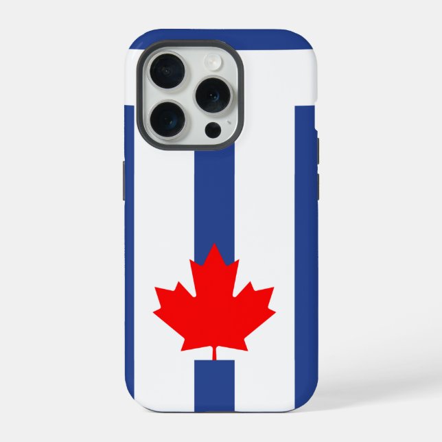 Apple iPhone 15 Pro Case-Mate, Toronto flag Case (Back)