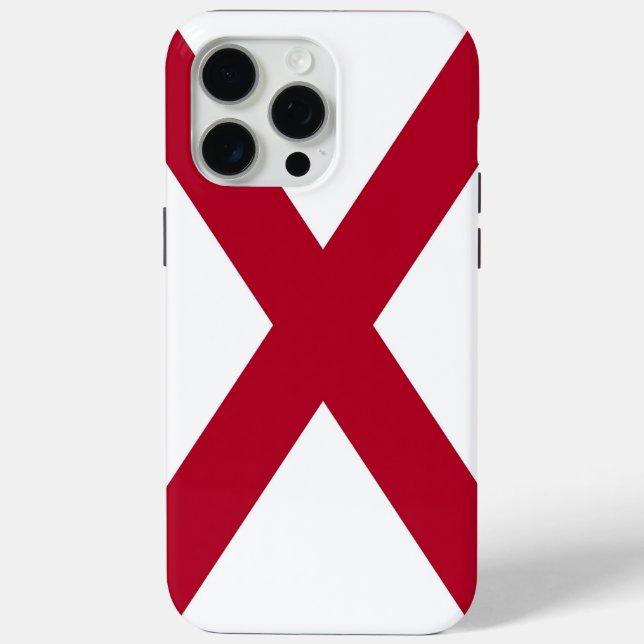 Apple iPhone 15 Pro Max Case, Alabama flag Case-Mate iPhone Case (Back)