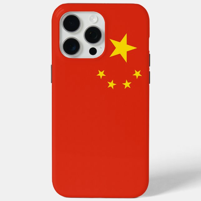 Apple iPhone 15 Pro Max Case, China flag Case-Mate iPhone Case (Back)