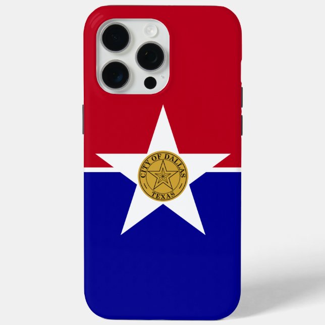 Apple iPhone 15 Pro Max Case, Dallas Flag Case-Mate iPhone Case (Back)