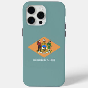 Apple iPhone 15 Pro Max Case, Delaware flag Case