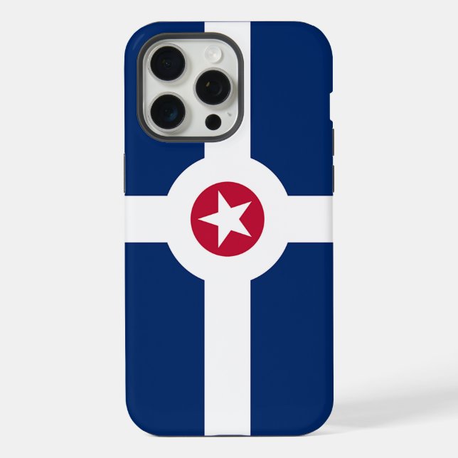 Apple iPhone 15 Pro Max Case, Indianapolis flag Case (Back)
