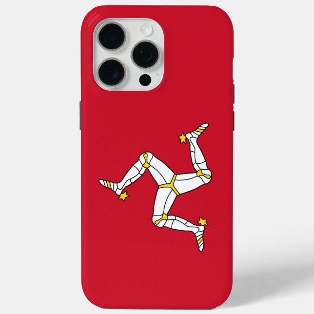 Apple iPhone 15 Pro Max Case, Isle of Man flag Case-Mate iPhone Case (Back)