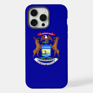 Apple iPhone 15 Pro Max Case, Michigan flag Case