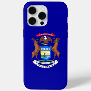 Apple iPhone 15 Pro Max Case, Michigan flag iPhone 15 Pro Max Case