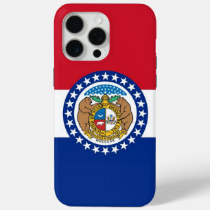 Apple iPhone 15 Pro Max Case, Missouri flag iPhone 15 Pro Max Case