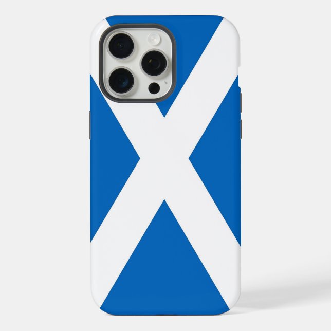Apple iPhone 15 Pro Max Case, Scotland flag Case (Back)