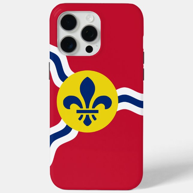 Apple iPhone 15 Pro Max Case, St. Louis flag Case-Mate iPhone Case (Back)