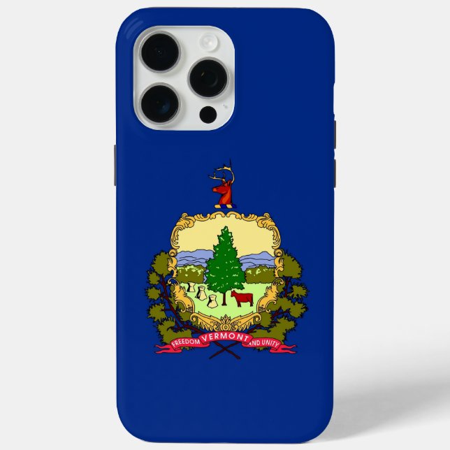 Apple iPhone 15 Pro Max, Vermont State flag Case-Mate iPhone Case (Back)