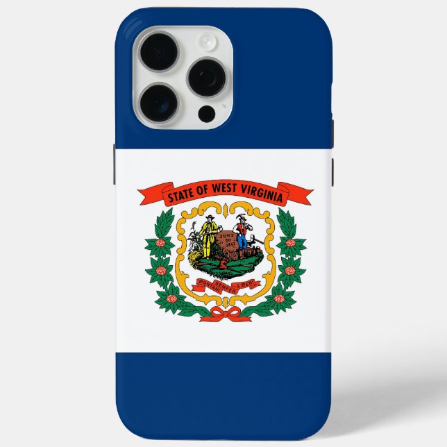 Apple iPhone 15 Pro Max, West Virginia flag Case-Mate iPhone Case (Back)