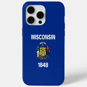 Apple iPhone 15 Pro Max, Wisconsin flag Max Case