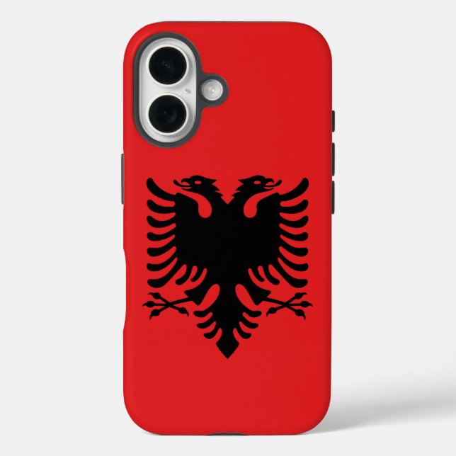 Apple iPhone 16 Case-Mate with Albania flag Case-Mate iPhone Case (Back)