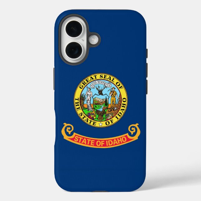 Apple iPhone 16 Case-Mate with Idaho flag Case-Mate iPhone Case (Back)