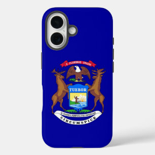 Apple iPhone 16 Case-Mate with Michigan flag Case