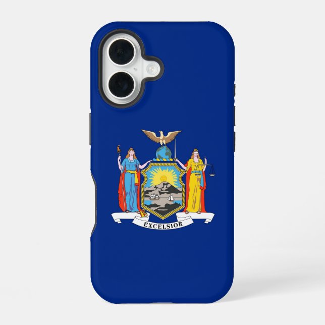 Apple iPhone 16 Case-Mate with New York flag Case (Back)