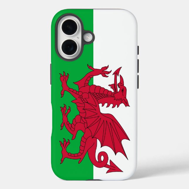 Apple iPhone 16 Case-Mate with Wales flag Case (Back)