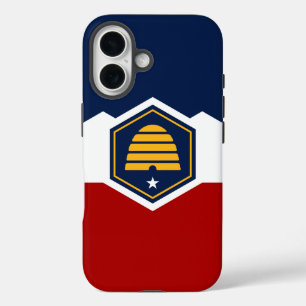 Apple iPhone 16 Case, Utah State flag iPhone 16 Case