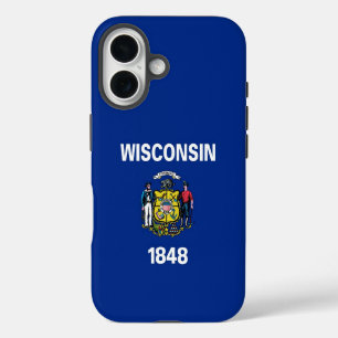 Apple iPhone 16 Case, Wisconsin flag Case