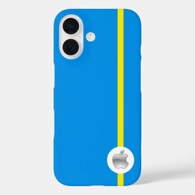 Apple iPhone 16 Cover blue (Back)