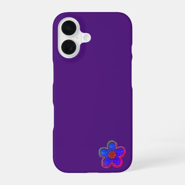 apple iphone 16 flower style design case (Back)