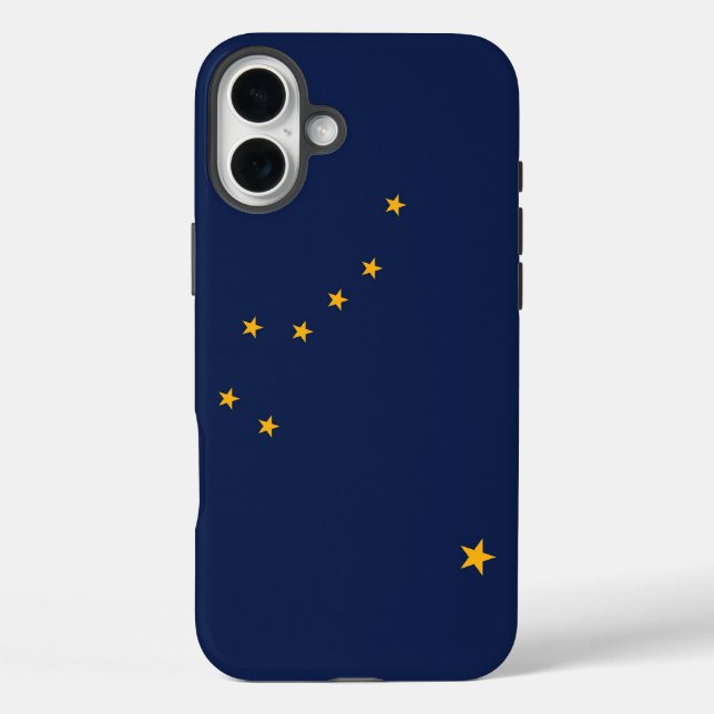 Apple iPhone 16 Plus Case-Mate, Alaska flag Case-Mate iPhone Case (Back)