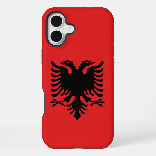 Apple iPhone 16 Plus Case-Mate, Albania flag Case (Back)